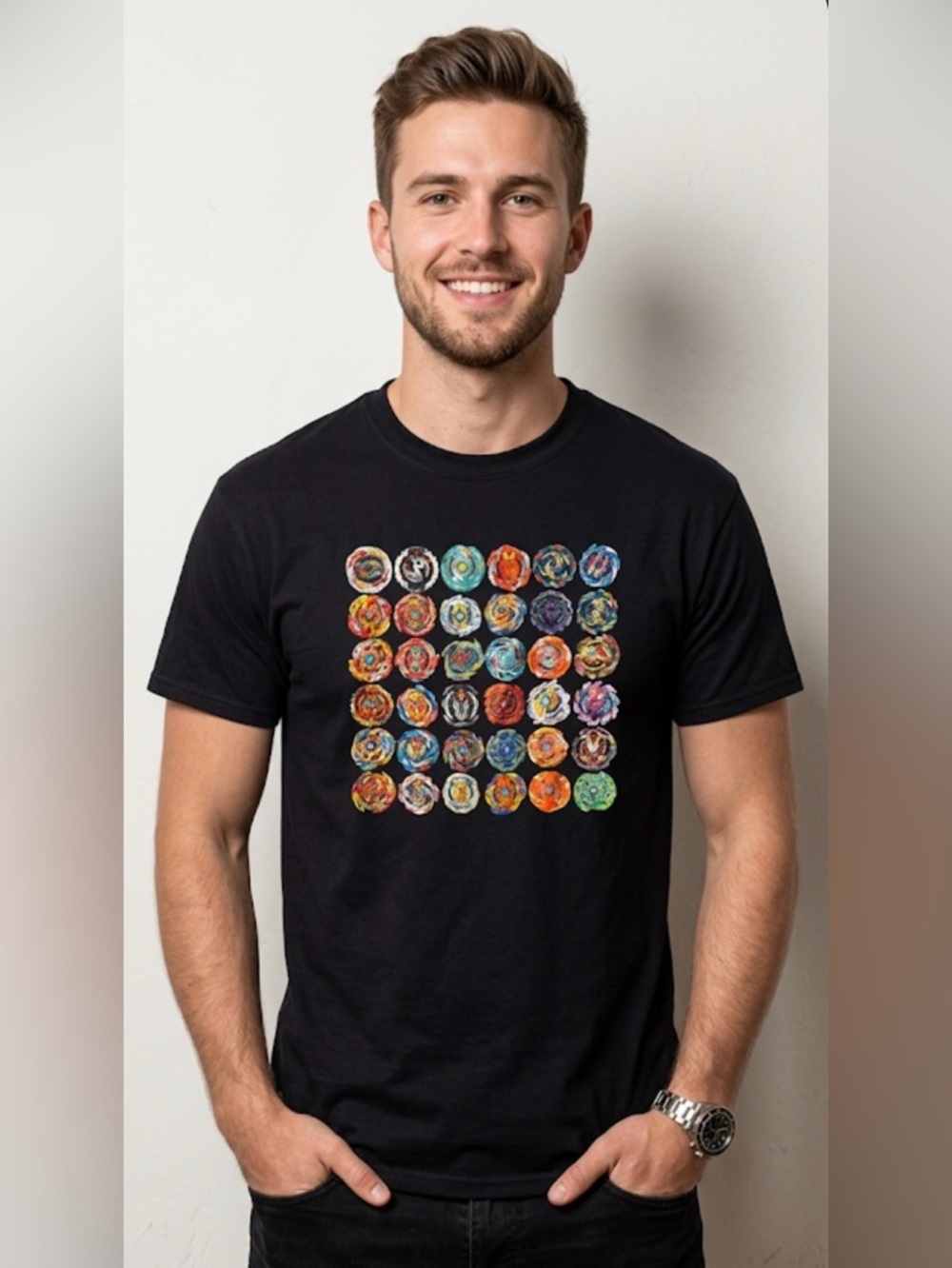 Beyblade Graphic Black T-Shirt
